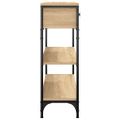 vidaXL Konzolový stolík dub sonoma 72,5x25x75 cm kompozitné drevo