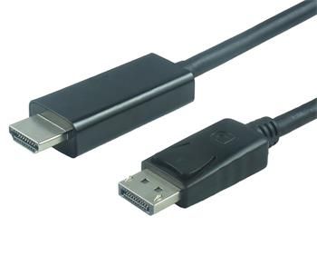 PremiumCord DisplayPort na HDMI kábel 5m M/M