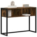 vidaXL Koncový stôl Dymová dub 100 x 36 x 75 cm Kompozitné drevo
