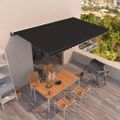 vidaXL Automaticky zaťahovacia markíza 500x350 cm antracitová