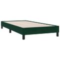 vidaXL Posteľný rám boxsping s matracom tmavozelený 100x210 cm zamat