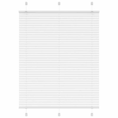 vidaXL plisovaná roleta biela 105x100 cm šírka látky 104,4 cm