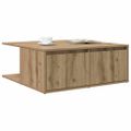 vidaXL Konferenčný stolík dub artisan 80 x 80 x 31 cm Kompozitné drevo