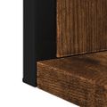 vidaXL Kúpeľňové zrkadlo s policou dymový dub 50x12x60cm kompoz. drevo