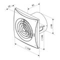 Ventilátor VENTS 100 QUIET znížená hlukovosť