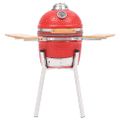 vidaXL Kamado gril s udiarňou keramika 33 cm