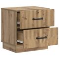 vidaXL Nočný stolík Dub artisan 43 x 34,5 x 44,5 cm Kompozitné drevo