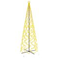 vidaXL Vianočný stromček kužeľ teplý biely 1400 LED 160x500 cm