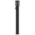 vidaXL Vonkajšie stojace lampy zásuvka 3 ks čierne 110 cm nehrdz. oceľ