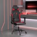 vidaXL Herná stolička čierna a vínová umelá koža