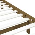 vidaXL Posteľný rám medový masívne drevo 75x190 cm malé jednolôžko