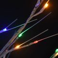 vidaXL Vianočný stromček/vŕba 120 LED 1,2 m, farebná, dovnútra/von