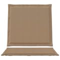 vidaXL Sedadlové a zadné vankúše Polyester Sivohnedá 47 x 45 x 2 cm