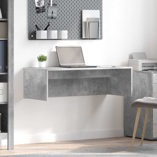 vidaXL Nástenný stôl Betónová šedá 100 x 45 x 30 cm Kompozitné drevo