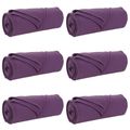 vidaXL Prikrývky na hodenie 6 ks Fialová 240 x 220 cm 4.28 kg Flís