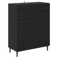 vidaXL Highboard 2 ks Čierny dub 69,5 x 34 x 180 cm Kompozitné drevo