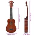 vidaXL Sopránové ukulele s taškou pre deti, prírodné 23"