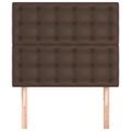 vidaXL Čelo postele hnedé 80x5x118/128 cm umelá koža