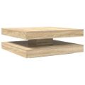 VidaXL konferenčný stolík otočný o 360 stupňov dub sonoma 90x90x34,5cm