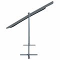 vidaXL Prístrešok s výsuvnou strechou 350x253x196 cm, antracitový