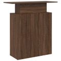 vidaXL Recepčný stôl hnedý dub 100x40x104 cm kompozitné drevo