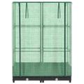 vidaXL Záhon s krytom na skleník ratanový vzhľad 80x40x123 cm