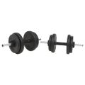 vidaXL Súprava činiek barbell a dumbbell 30 kg