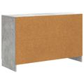 vidaXL Servírovacia skriňa so zásuvkou Betónovo sivá 89 x 34,5 x 57 cm