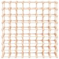 vidaXL Stojan na víno na 72 fliaš 90,5x23x90,5 cm borovicový masív