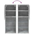vidaXL TV skrinka s LED svetlami betónovo sivá 40,5x30x102 cm