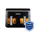 TESLA AirCook DualHeat QD464 XXL - multifunkčná duálna digitálna horúcovzdušná fritéza - s kozmetickou chybou