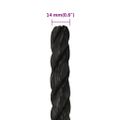 vidaXL Pracovné lano čierne 14 mm 50 m polypropylén