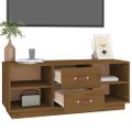 vidaXL TV skrinka medovo-hnedá 100x34x40 cm borovicový masív