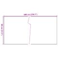 vidaXL Balkónová zástena antracitová 600x80 cm polyratan