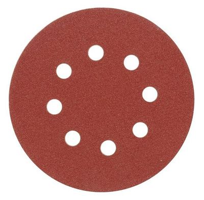 Brusný papír 125 mm P120 s otvory 5 ks suchý zip