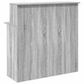 vidaXL Recepčný stôl sivý dub sonoma 100x50x103,5 cm kompozitné drevo