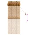 vidaXL Roleta Hnedá 60 x 160 cm Rákosie