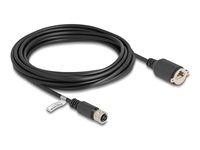 M12 kábel D-kódovaný 4-pinová samica na RJ45