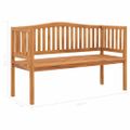 vidaXL Záhradná lavička 150 cm, tíkový masív