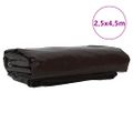 vidaXL Tarpaulin 650g / m² Hnedá 2,5 x 4,5 m Plátno s PVC povrchom