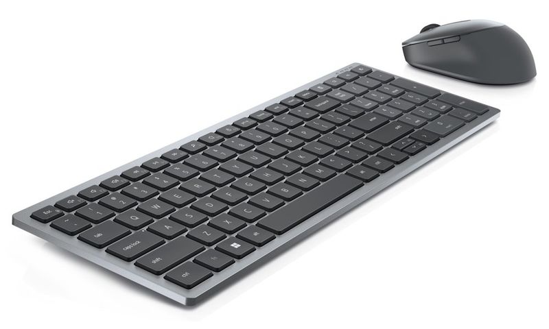 DELL KM7120W bezdrôtová klávesnica a myš/ BE AZERTY Set klávesnice a myši, bezdrôtový, belgické rozloženie, šedo-čierny