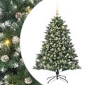 vidaXL Umelý vianočný stromček Zelená 120 cm PVC, plast a oceľ