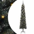 vidaXL Umelý vianočný stromček Zelená 240 cm PVC, plast a oceľ