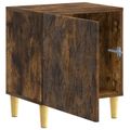 vidaXL Nočný stolík Dymový dub 43 x 34,5 x 50 cm Kompozitné drevo
