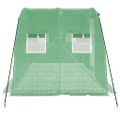 vidaXL Fóliovník s oceľovým rámom zelený 8 m² 4x2x2 m
