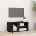 vidaXL TV skrinka čierna 80x31,5x36 cm spracované drevo