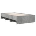 vidaXL Posteľný rám sivý dub sonoma 90x200 cm borovicový masív