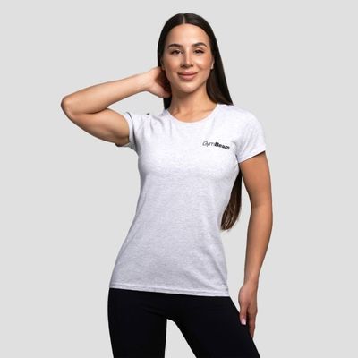 Dámske tričko Basic Heather Grey - GymBeam, veľkosť XXL, veľkosť oblečenia XXL