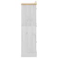 vidaXL Šatník Corona biely 102x52x186 cm borovicový masív