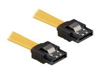 Kábel SATA - Serial ATA 150/300 - SATA (F) do SATA (F) - 70 cm - vybavený západkou, priamy konektor - žltá